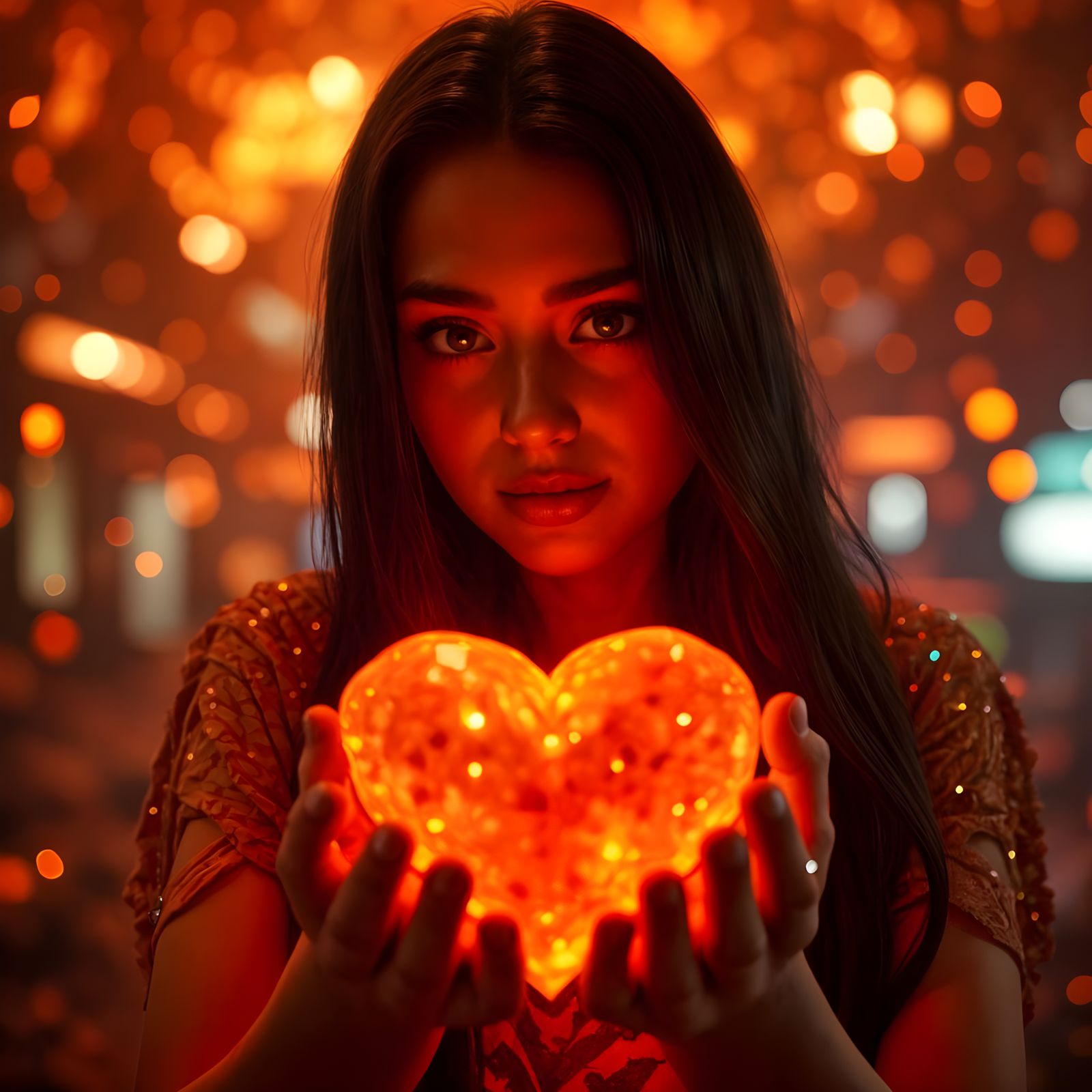 New Space Gems version of Orange heart girl 🧡