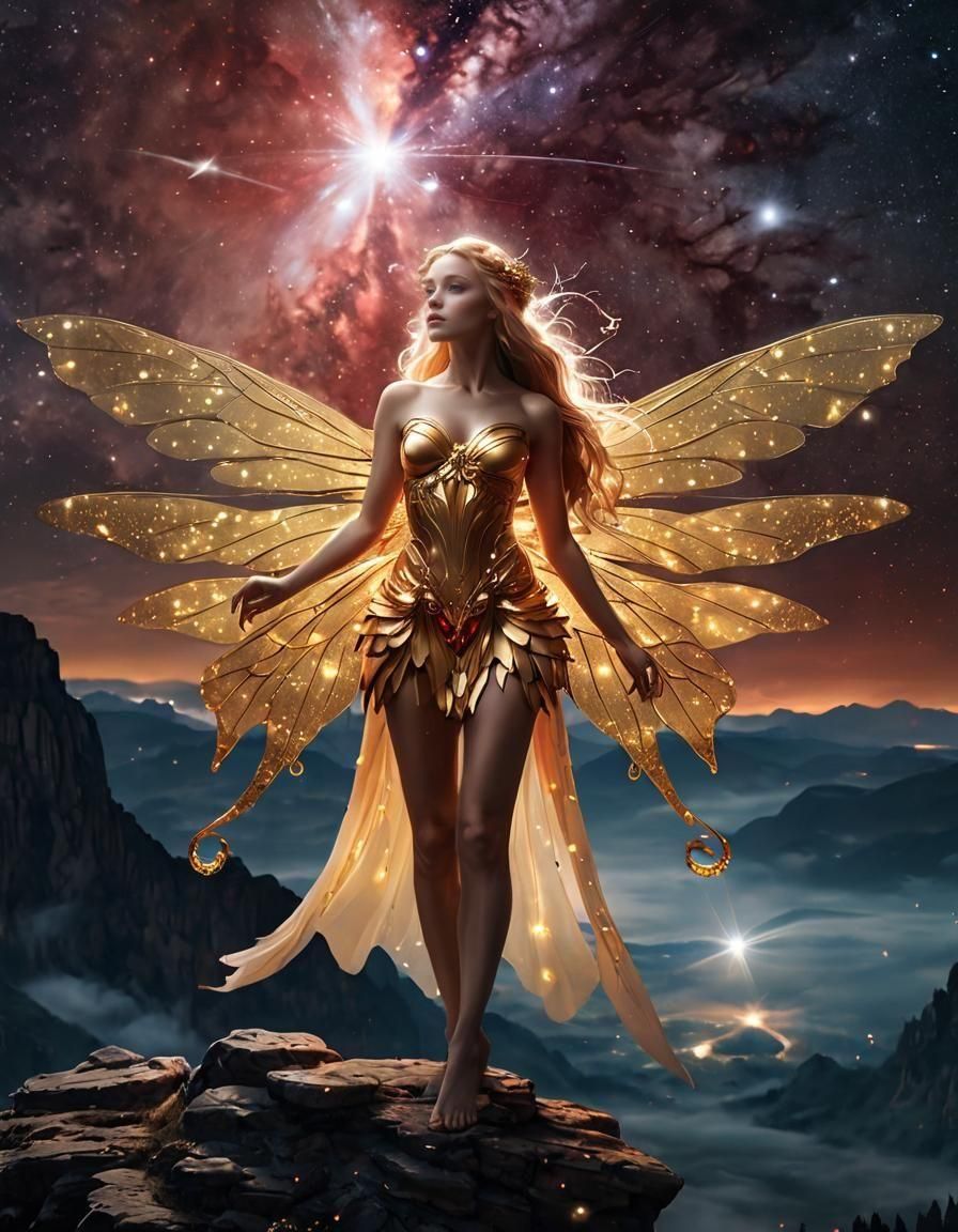 Astra Meia the Wandering Astral Fairy  by @AdvanceBegginerAIGenerator