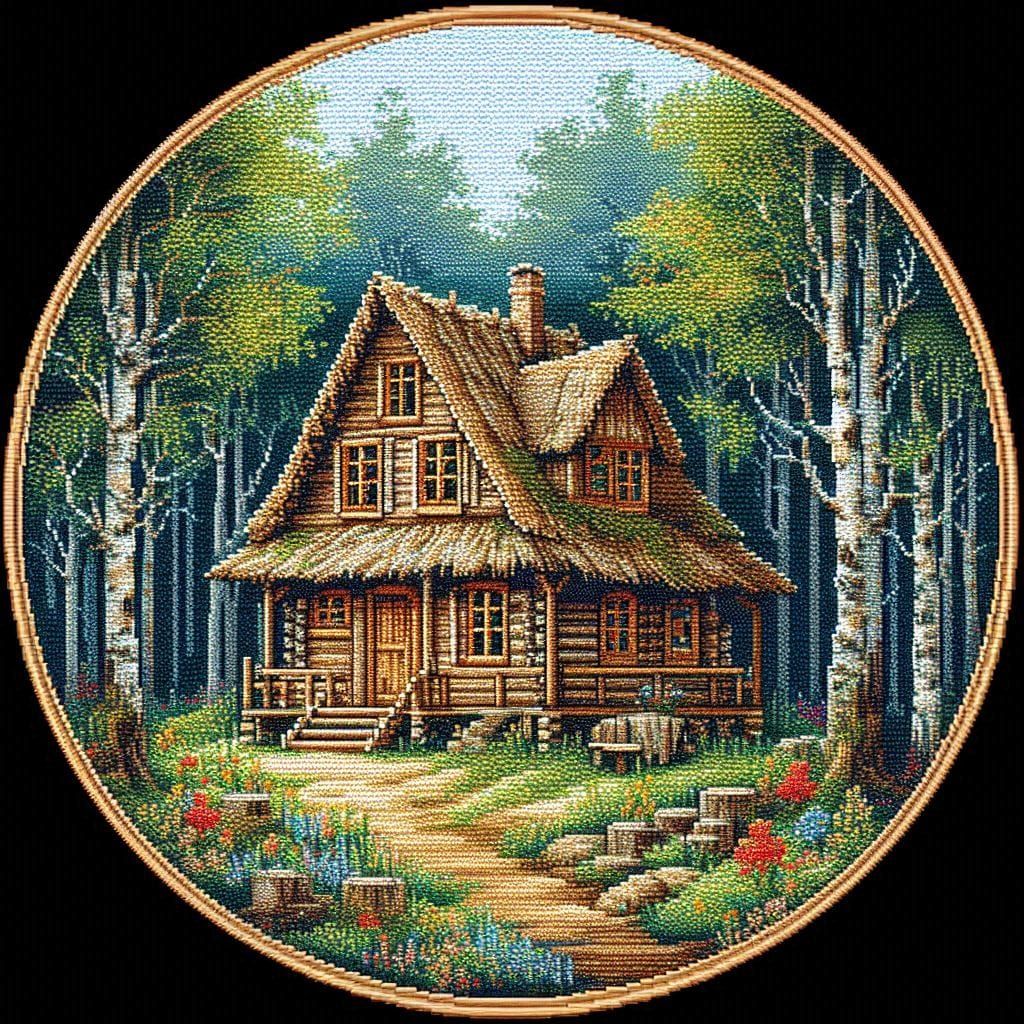 Cross-stitch Cottage no.13