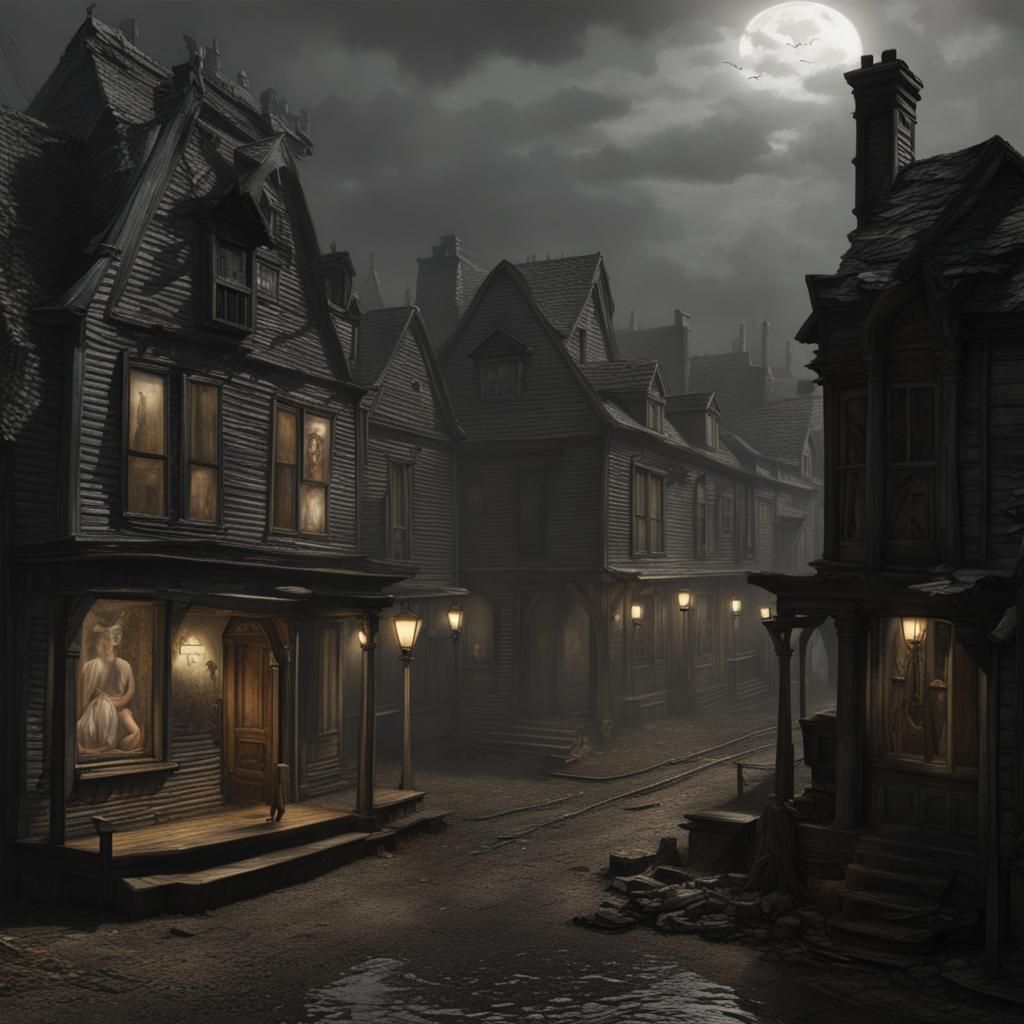 The jaws of a sacked village, stark and grim  by @K F Fox 