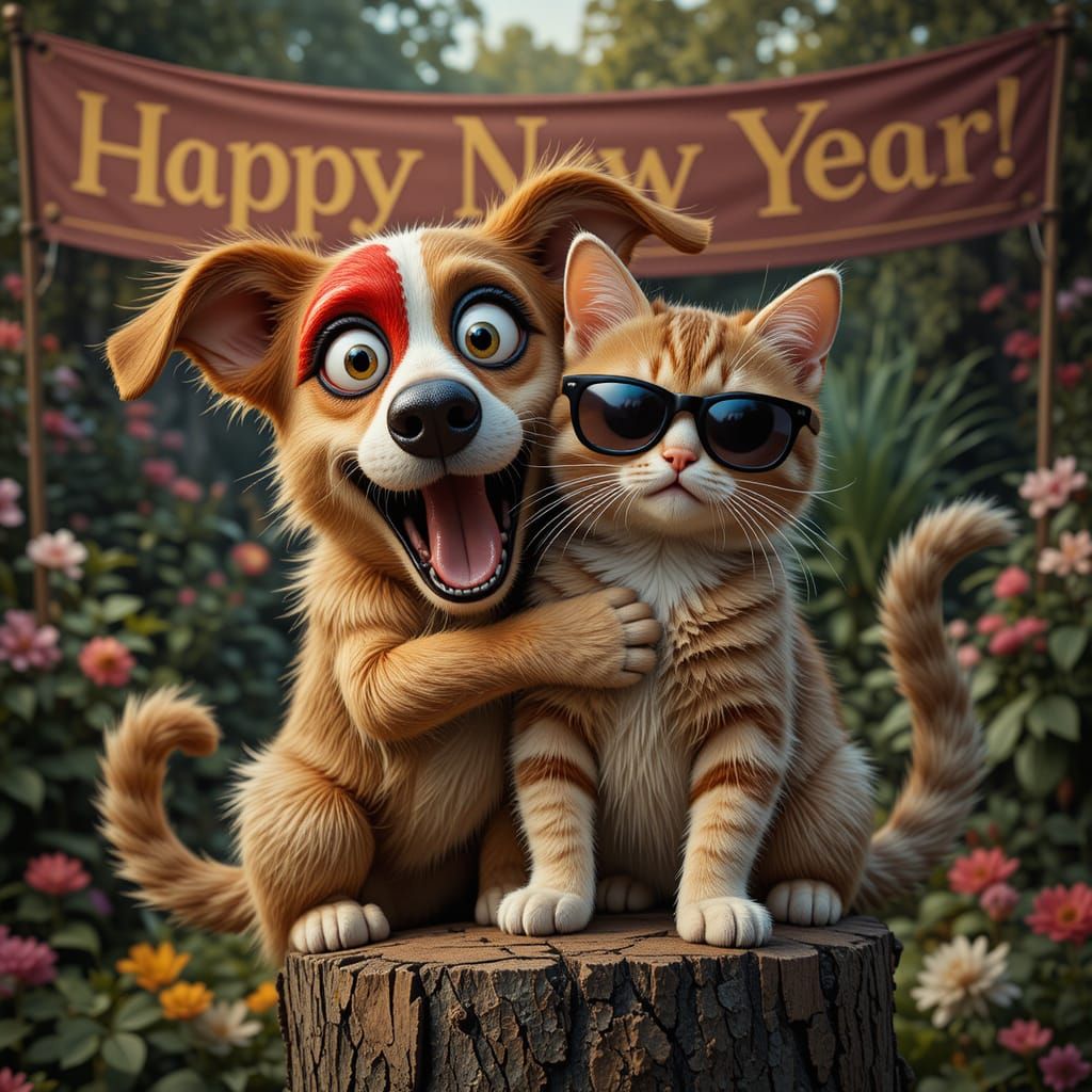 Happy New Year 🐶😸
