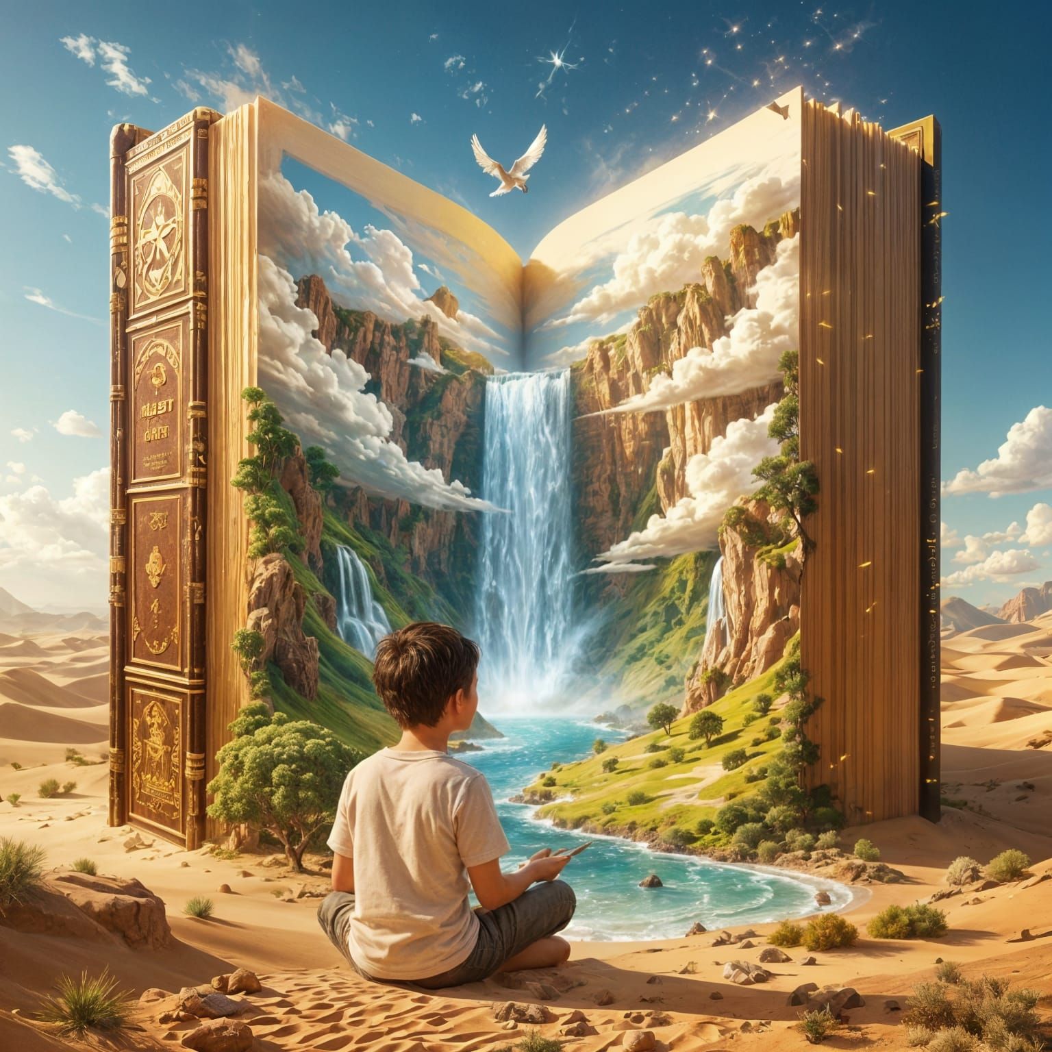 Magic Waterfalls of Books