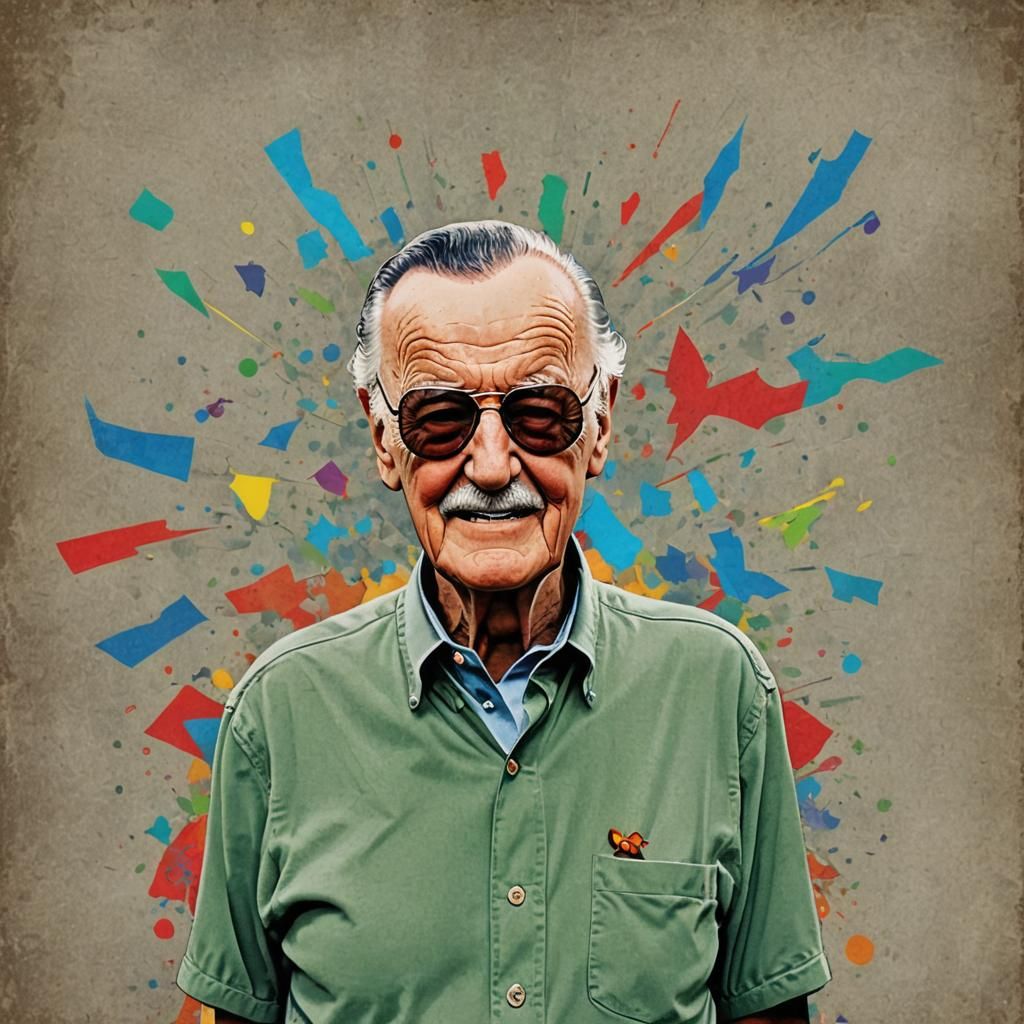 Super Hero Stan Lee. 
#open-prompt-gang
#wordplay
#fantasy
#...