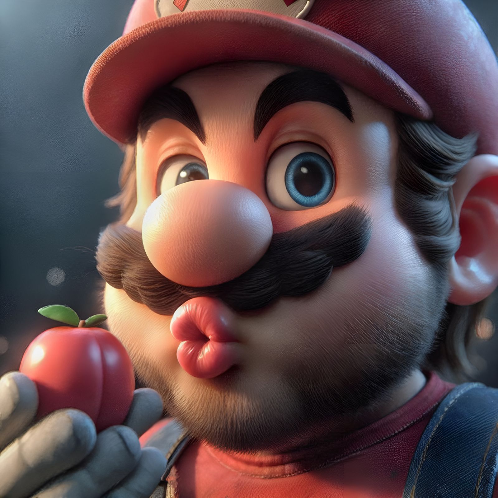 “Mario, are you pretending that’s the Princess?”