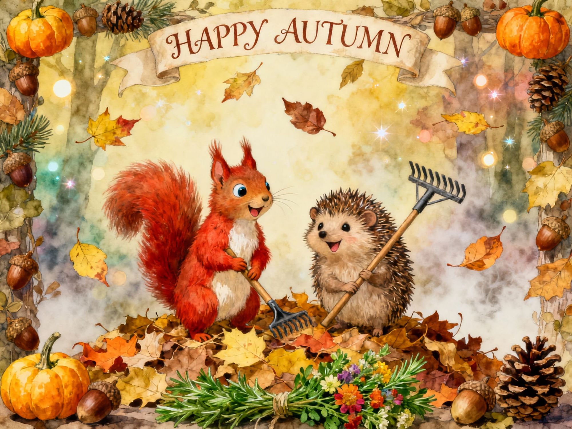 Happy Autumn or Hedgehog Doesn't Know Which End is Up!!