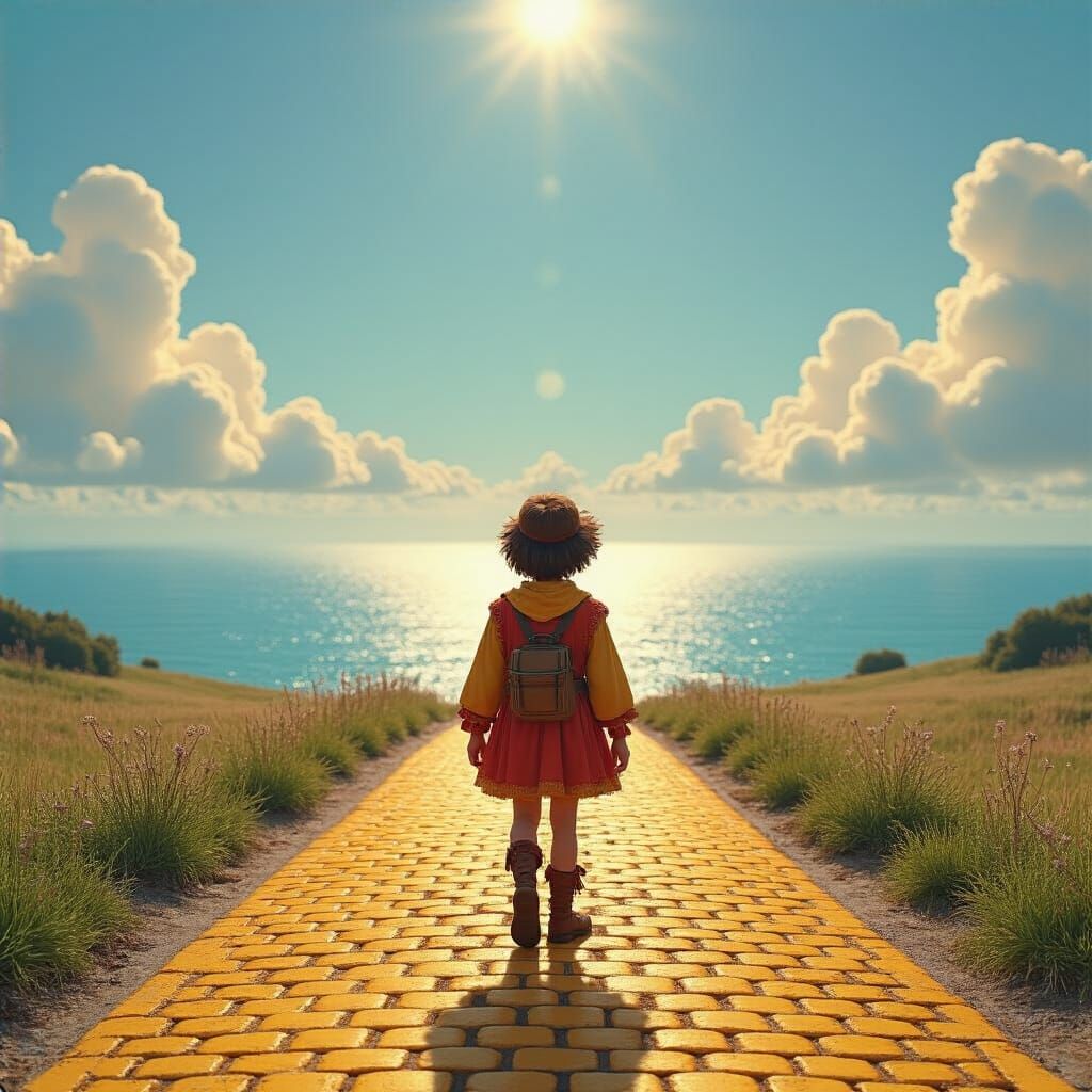 Oh, I've finally decided my future lies
Beyond the yellow brick road - Elton John