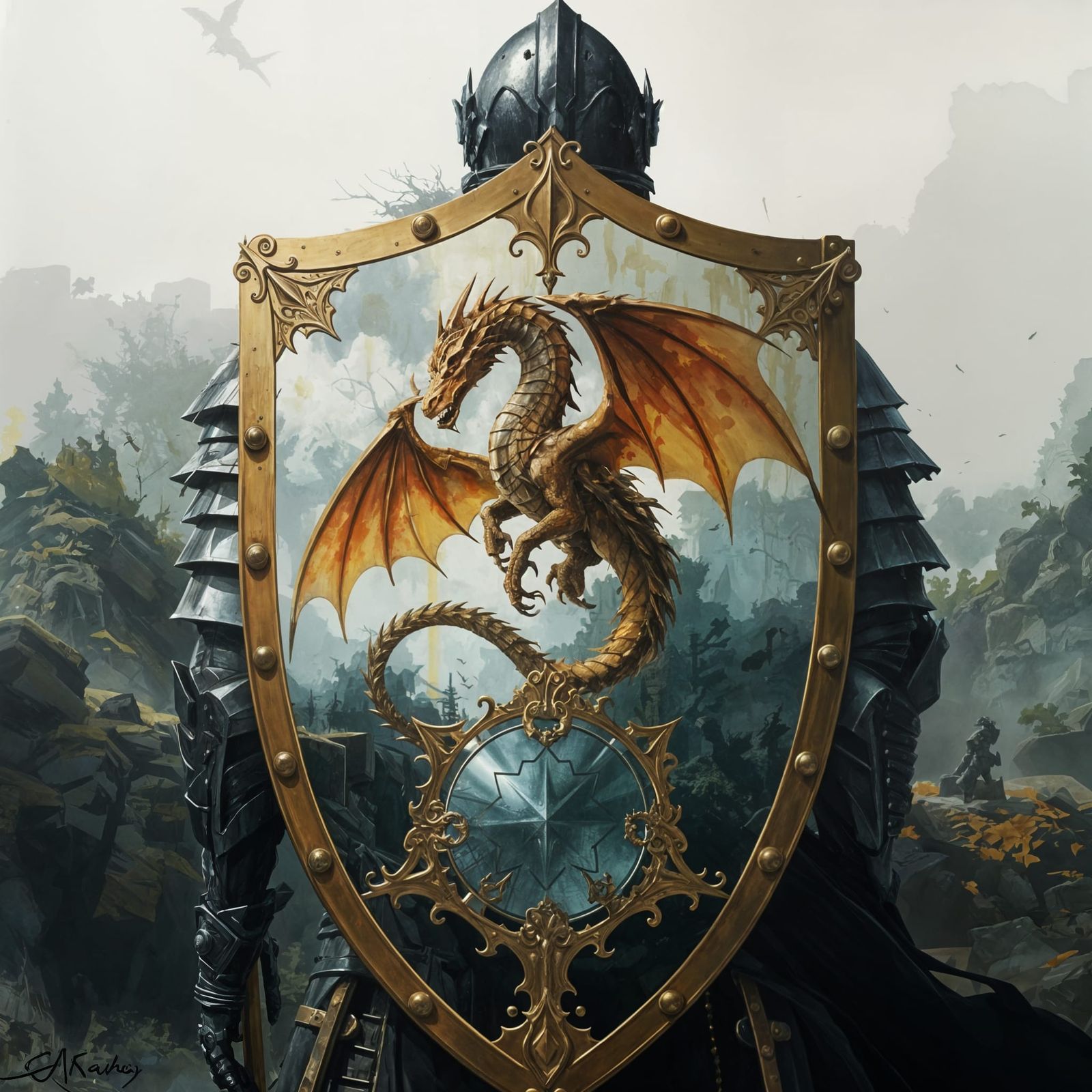 The shield tells his story   by @Lebowski