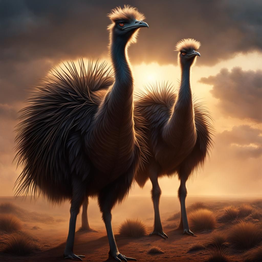 muscular emus