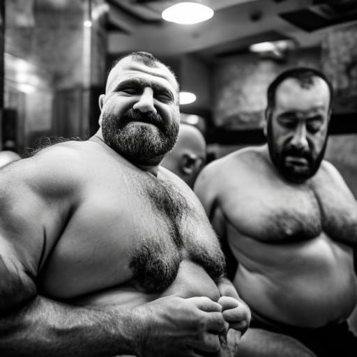 Turkish men in hammam