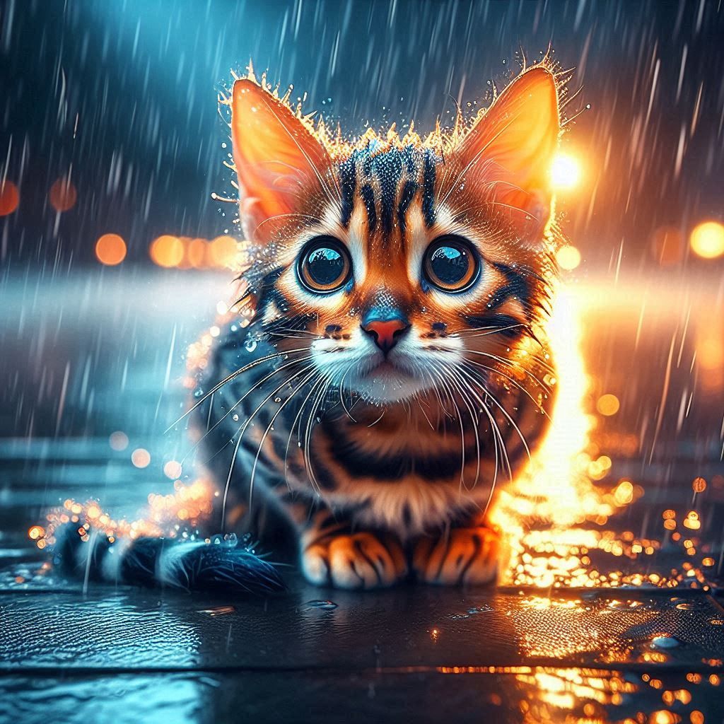 Cats don't like rain