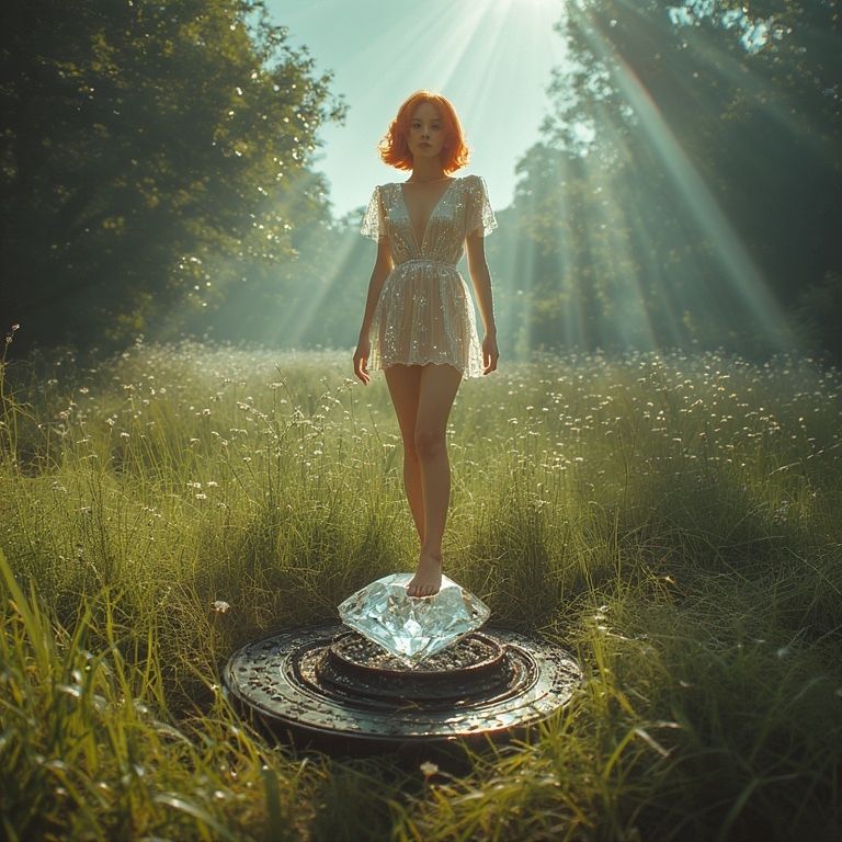 Diamond on a landmine