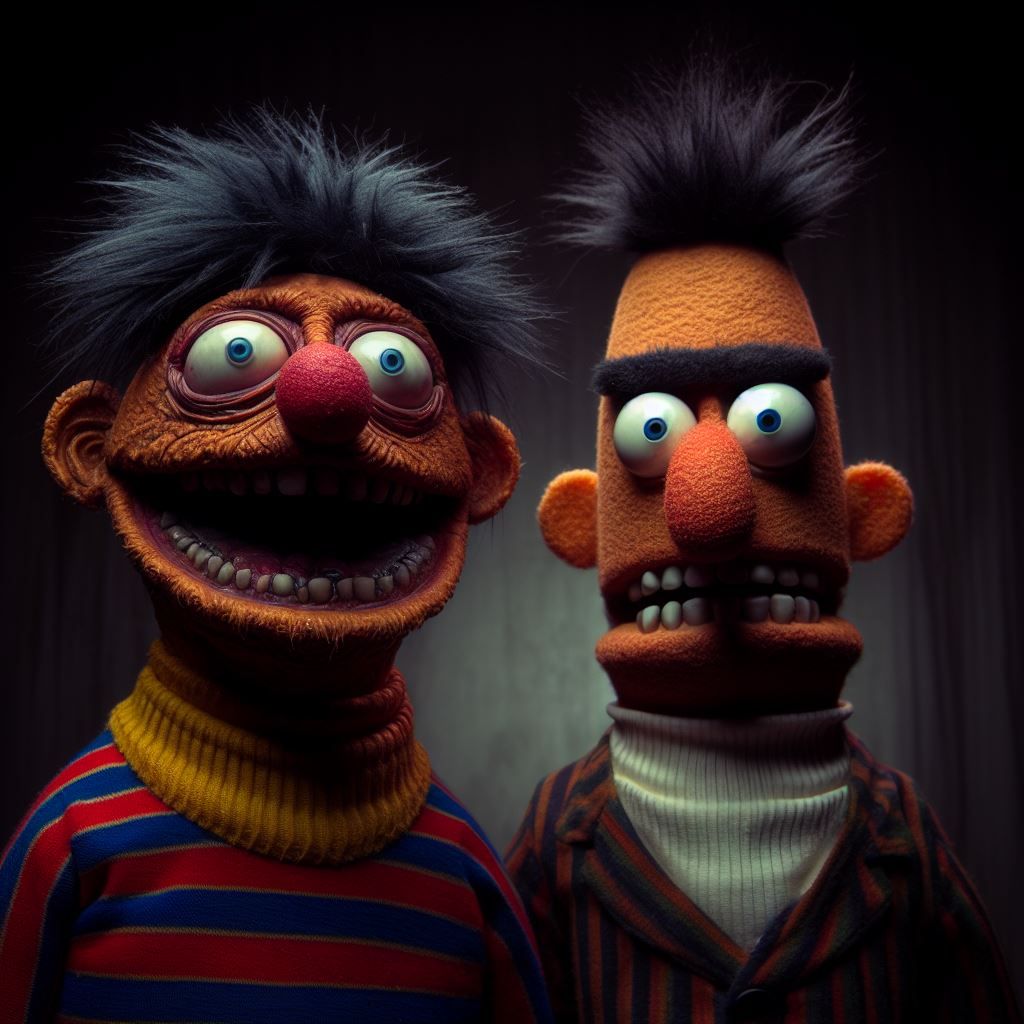 Daily Dall-E After Dark: Ert and Bernie Return