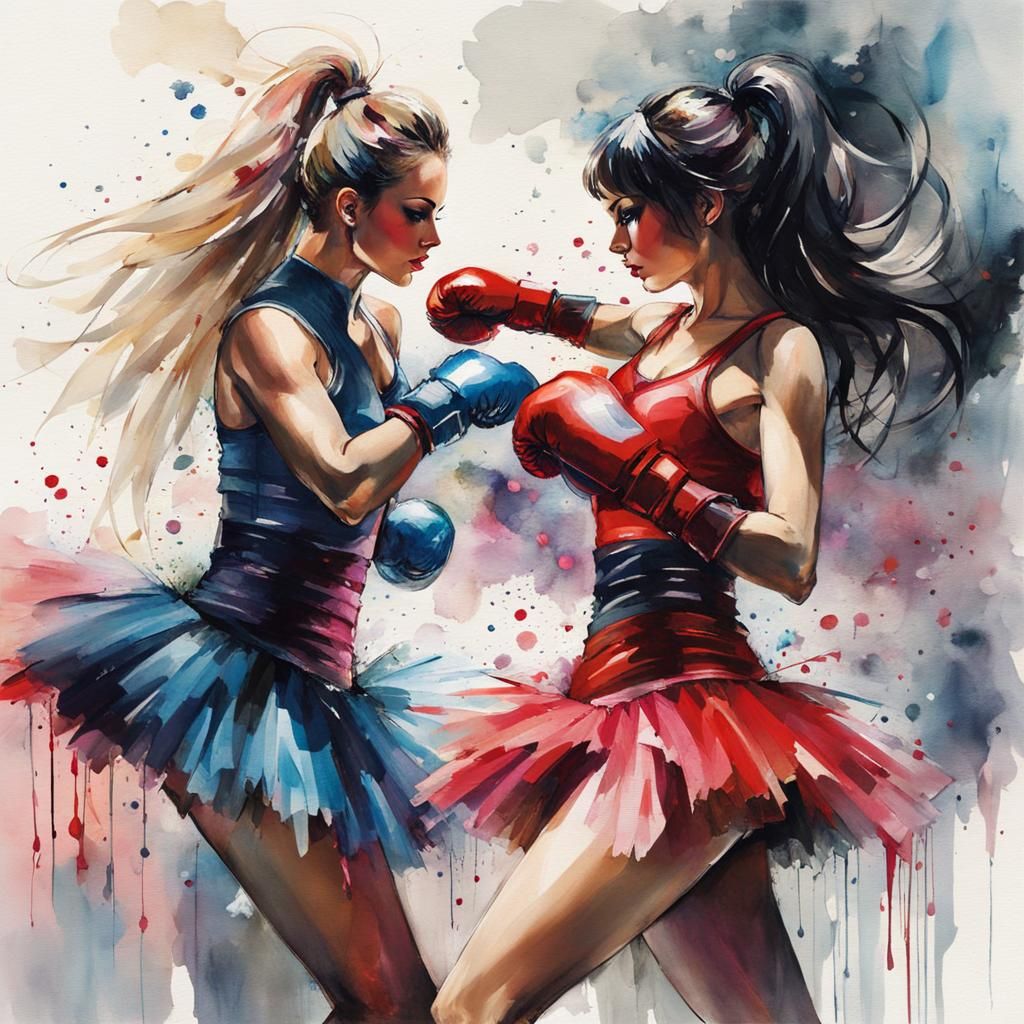 Boxing is dancing - AI Generated Artwork - NightCafe Creator