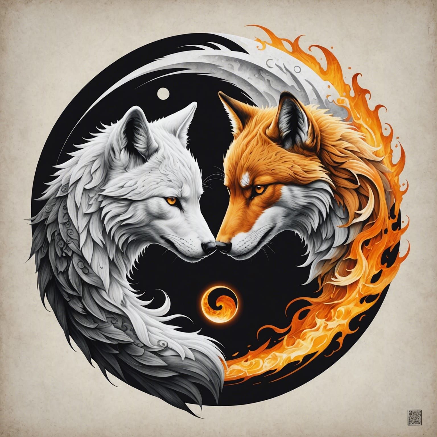 Duality: Fire Fox and Snow Wolf (Stable Core)