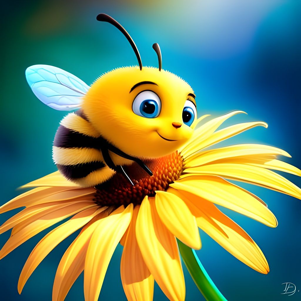 Buzzy bee  by @Spainbookslovers