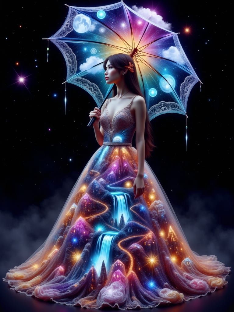 Девушка с зонтом 