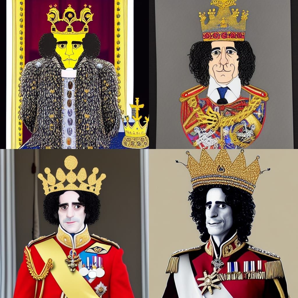 King Charles in royal regalia