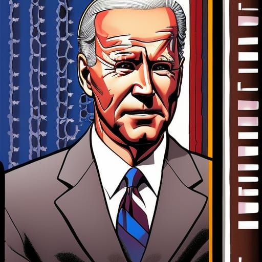 Joe Biden on computer - AI Generated Artwork - NightCafe Creator