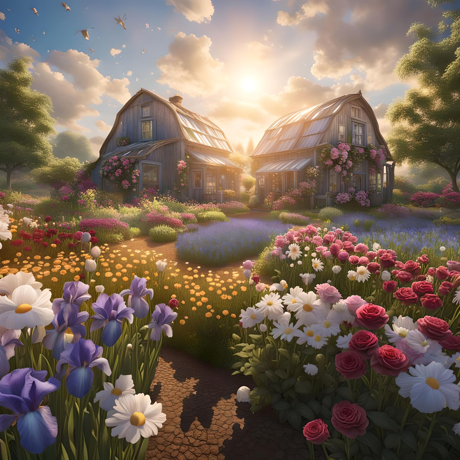 farm garden,   by @EB