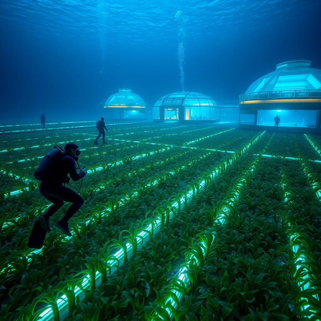 Farms of the Deep  by @dinsat