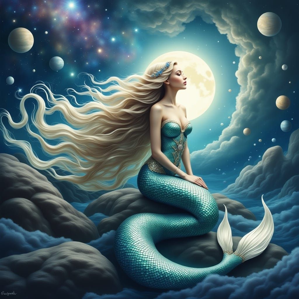 <lora:MermaidFlux:1.0> 