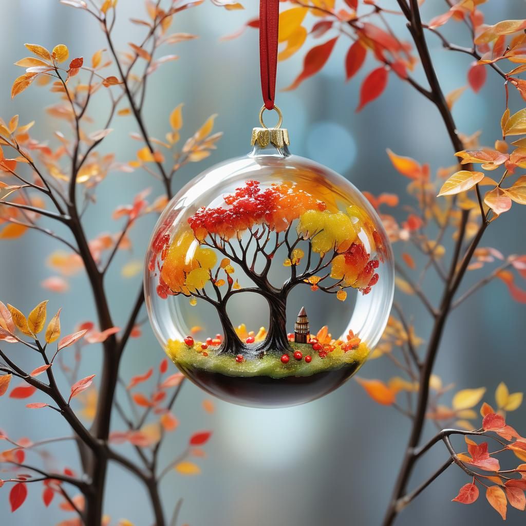 miniature autumn forest