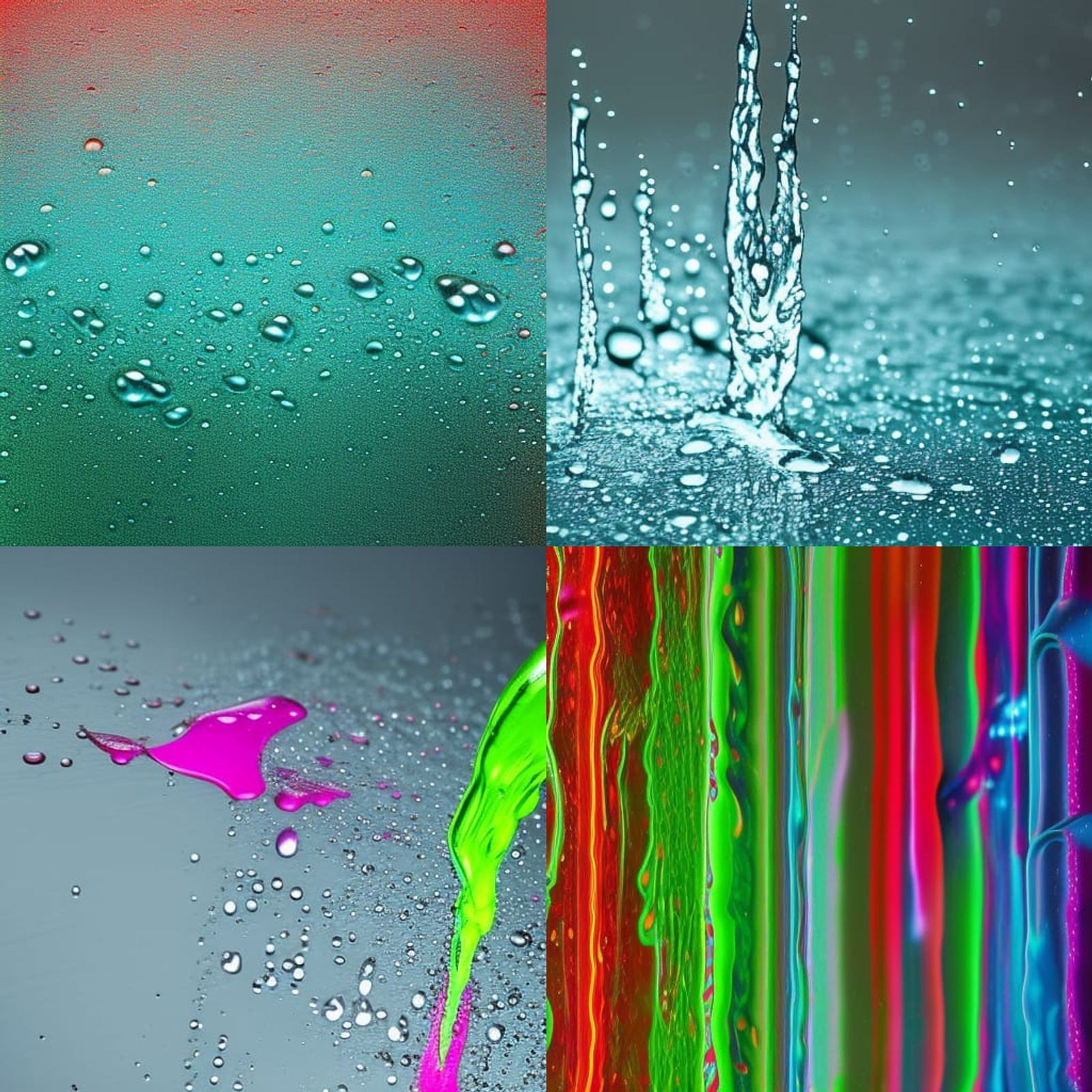 colourful water splash wallpaper