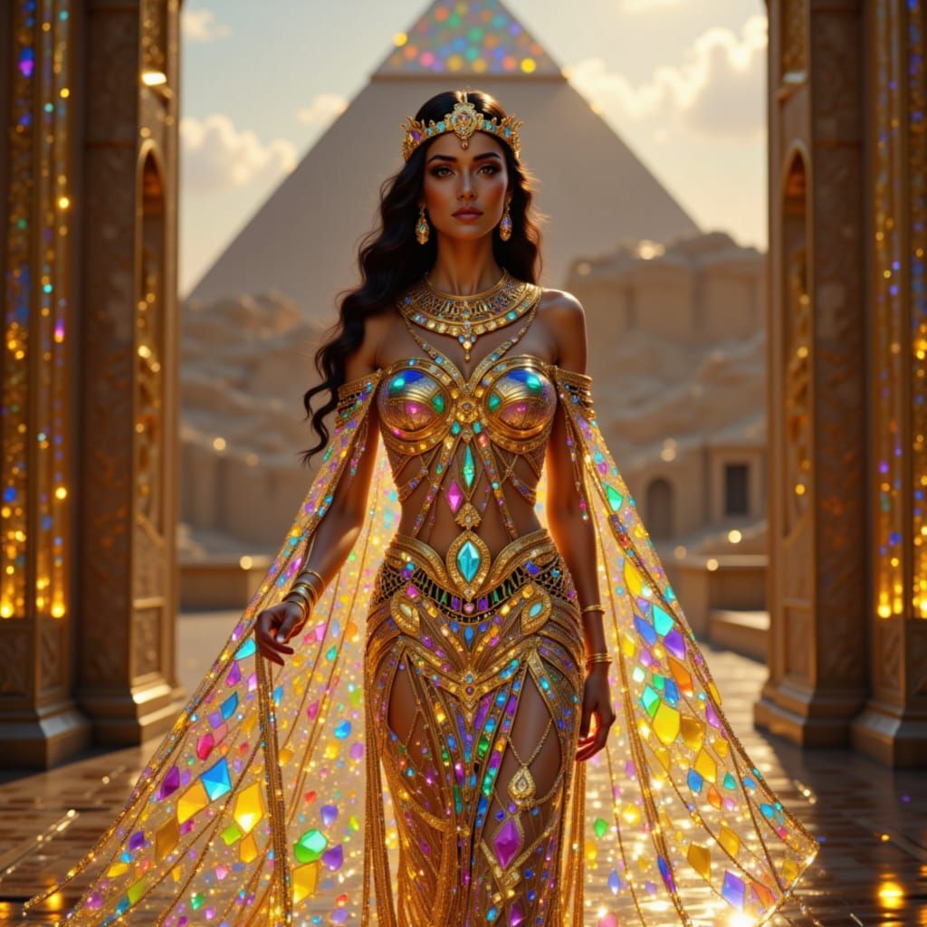 Hathor (goddess of beauty)   by @DancingLeaF