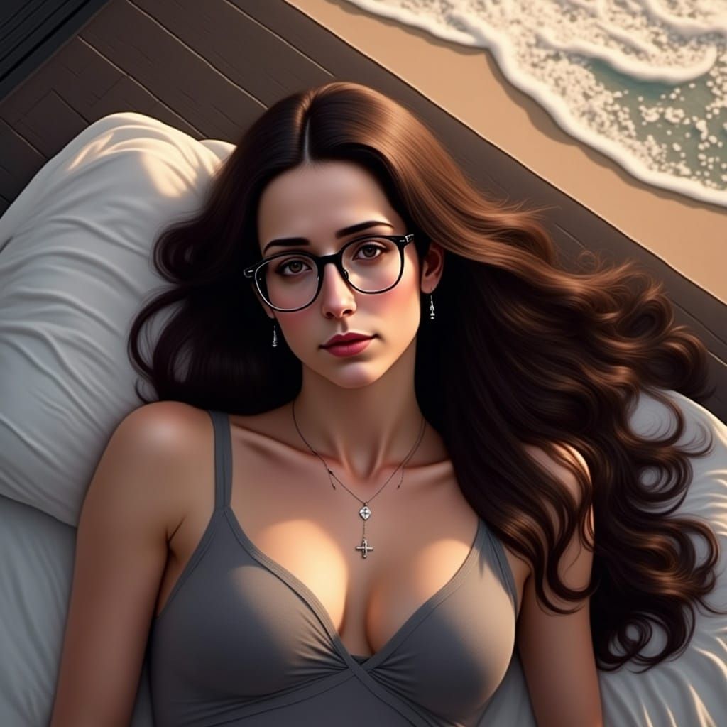 From her position on the deck, Andie watched the sunrise. 