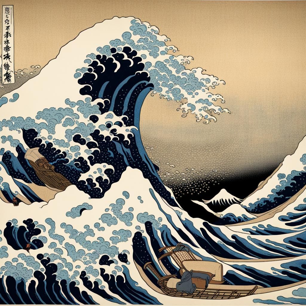 La grande vague de Kanagawa - Hokusai