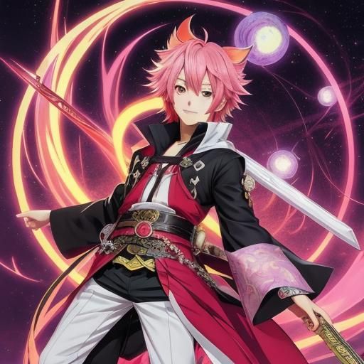 trickster, anime, man, crimson, sage