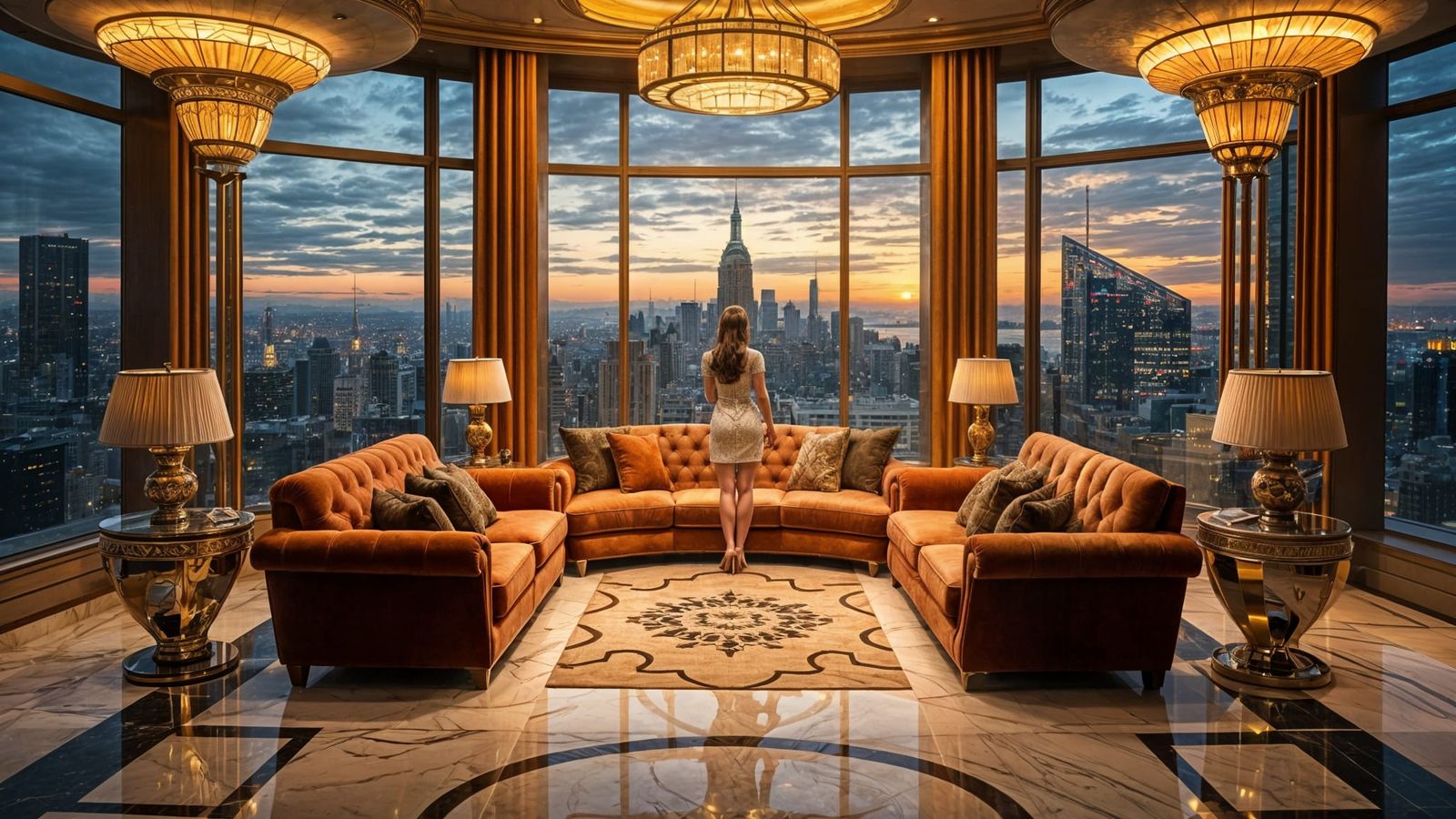 Sunset in the city makes a great view.  by @Joris