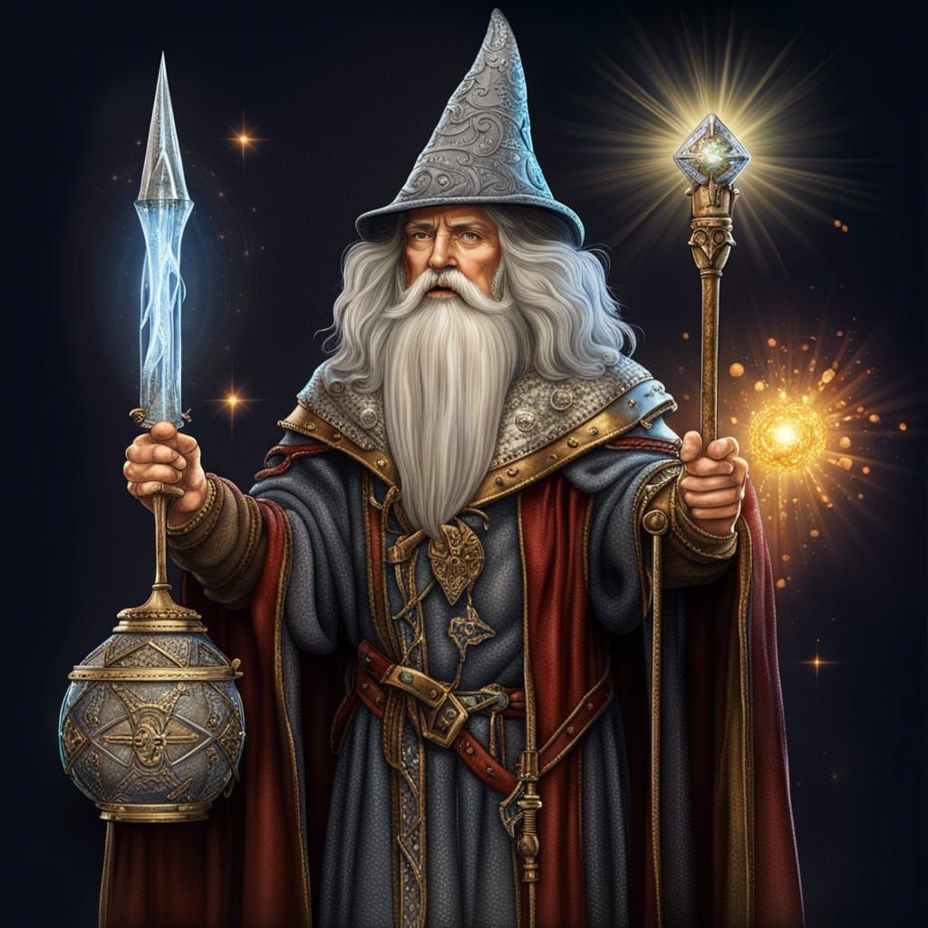 Merlin the Wizard   by @Moonflower