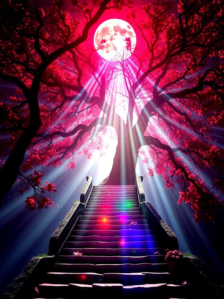 "Lunar Roots: The Enchanted Tree of Dreams"  by @michaeldrew