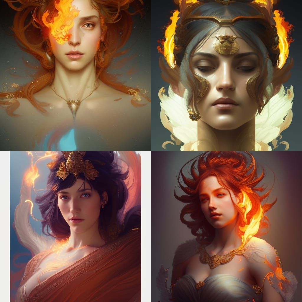 Reigning Goddesses - AI Generated Artwork - NightCafe Creator