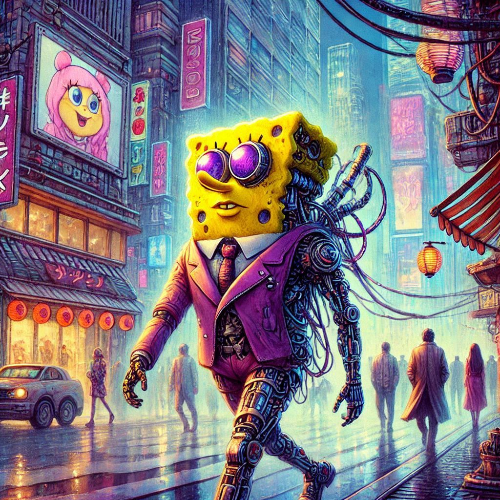 SpongeBob Cyberpunk-pants