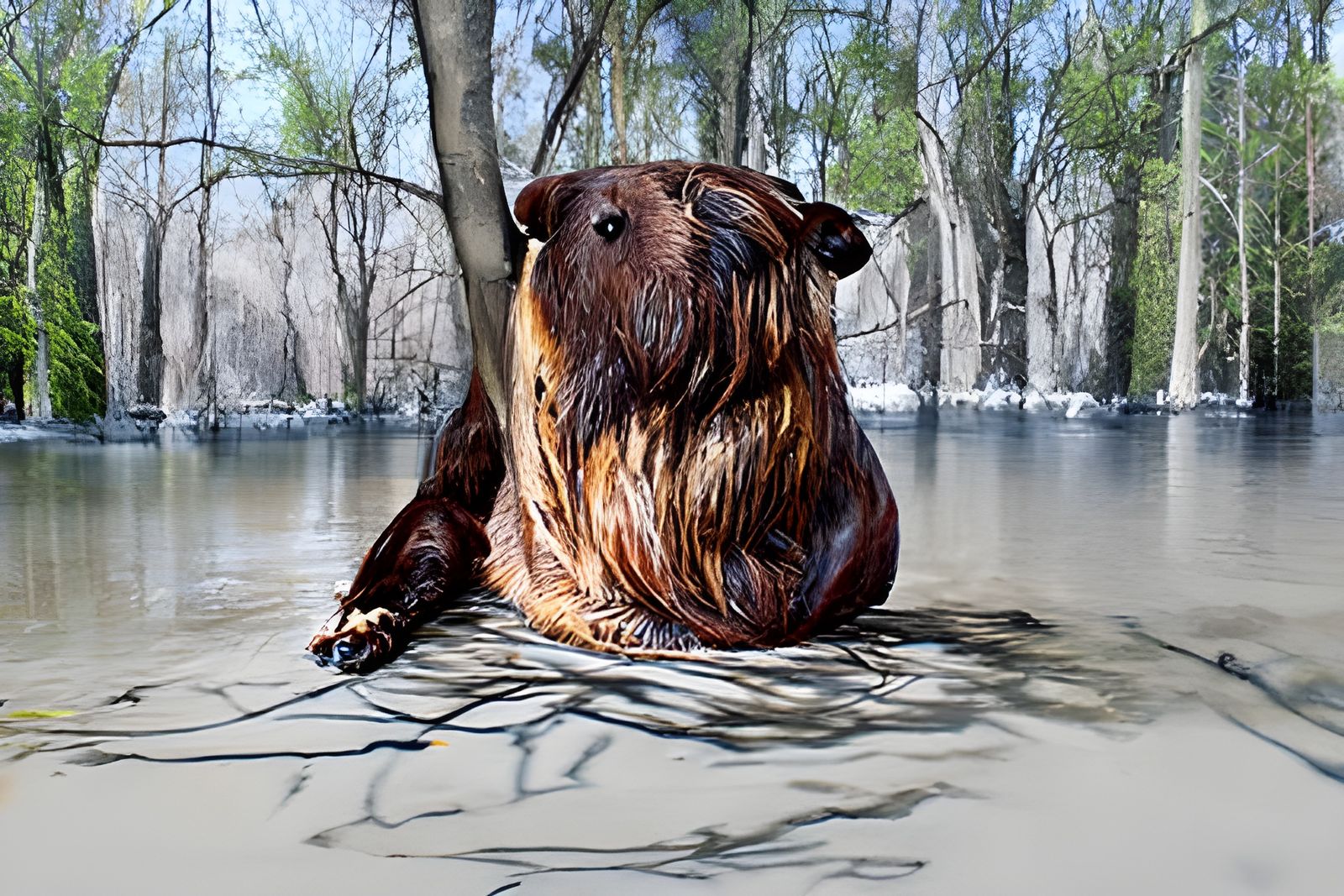 Wynona's Big Brown Beaver AI Generated Artwork NightCafe Creator
