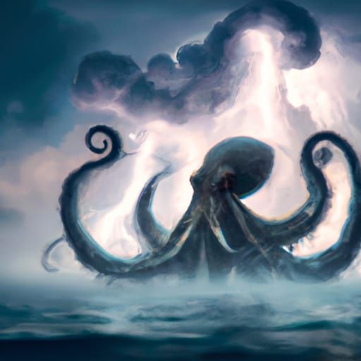 deep sea creature at the surface