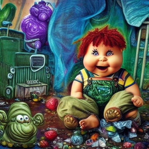 Garbage Pail Kids AI Generated Artwork NightCafe Creator