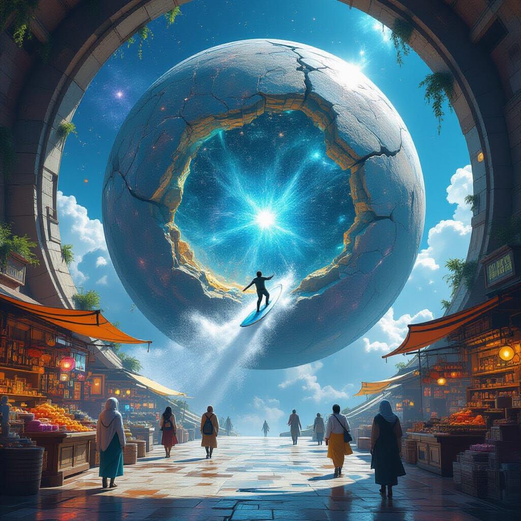 Cosmic surfer market