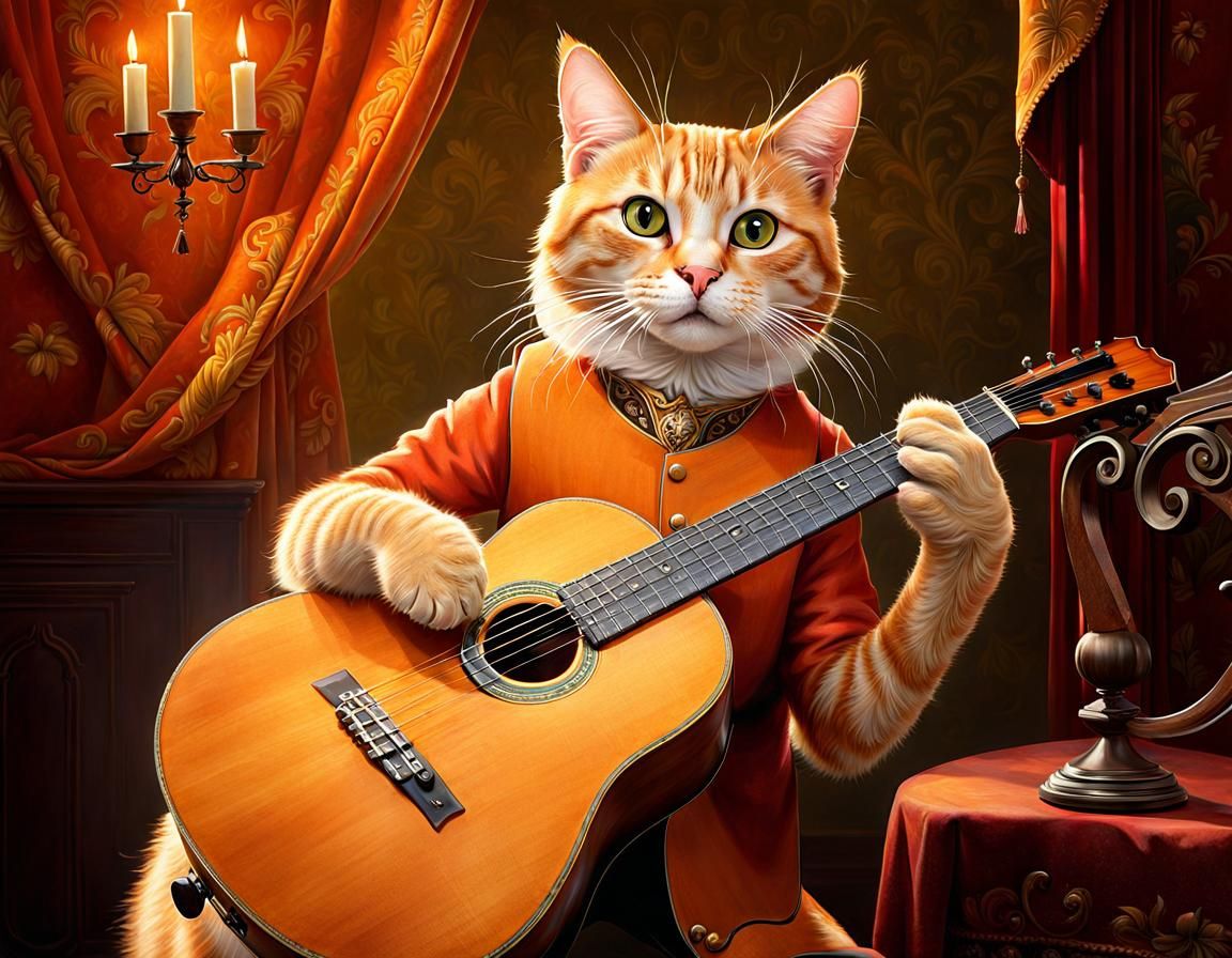 Orange Cat Serenade.