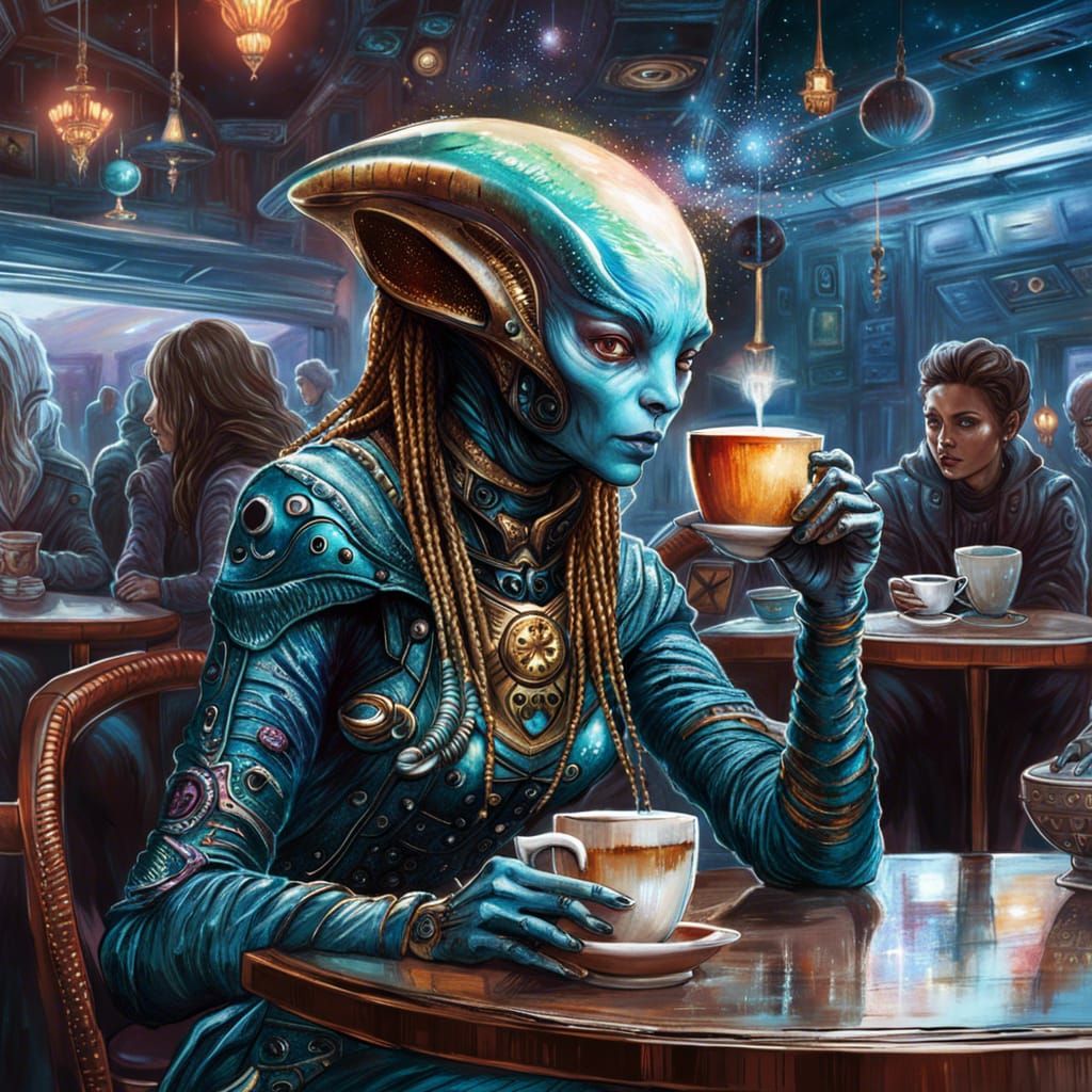 One coffee is not enough - hard day  by @Antiparticle