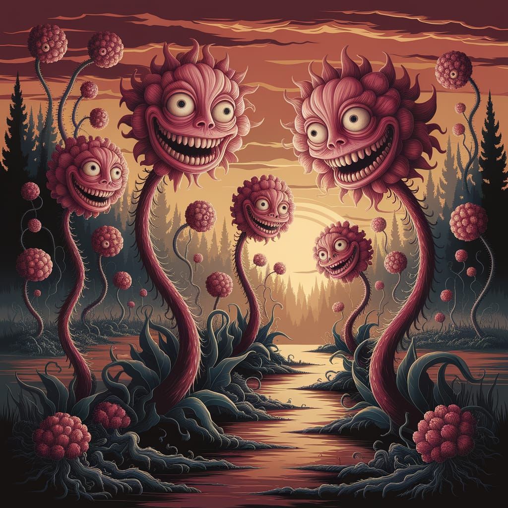 Creepy Garden  by @Mr Mrs Meadows