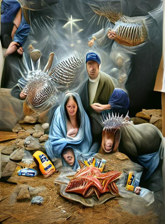 Nativity scene Cambrian explosion