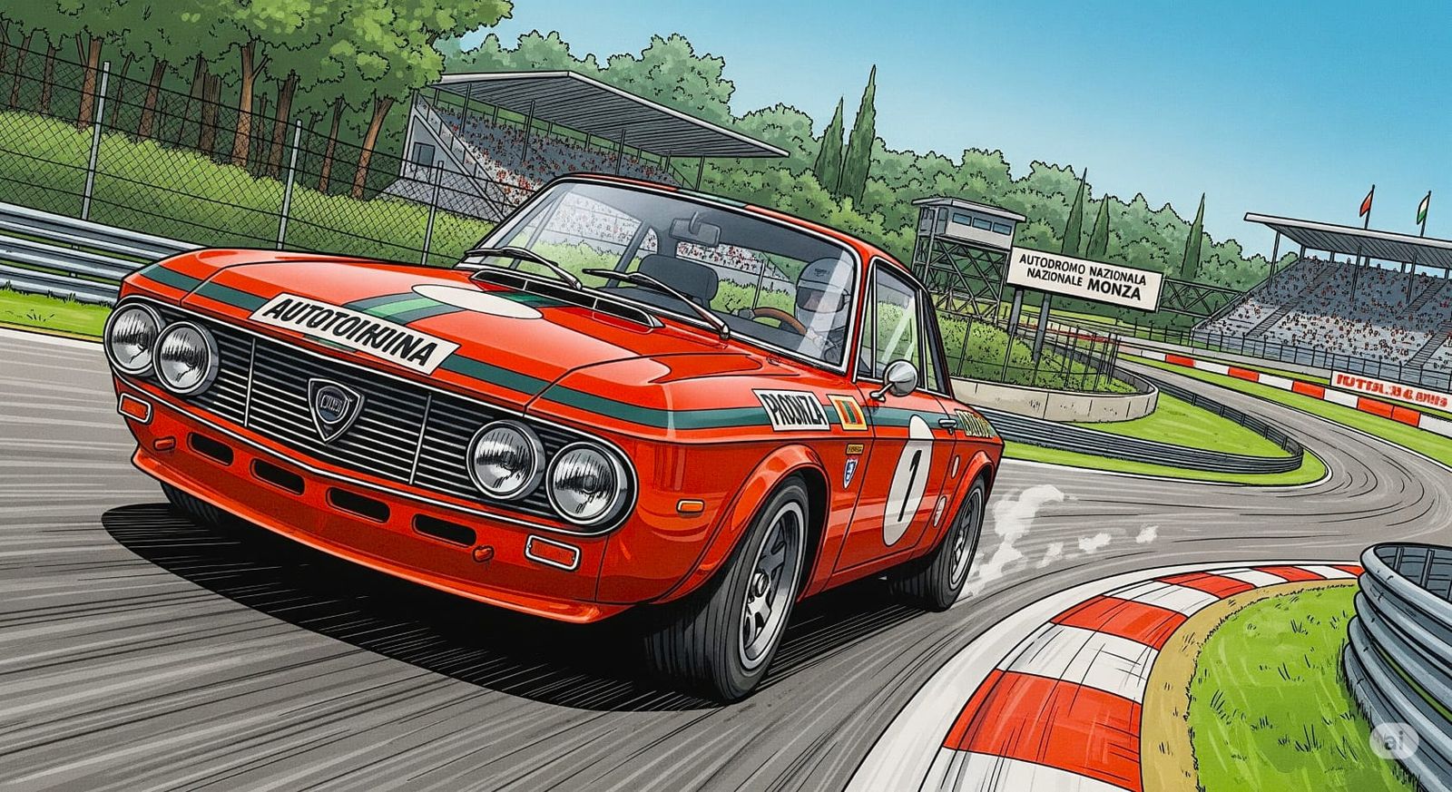 Lancia Fulvia at Monza, #2