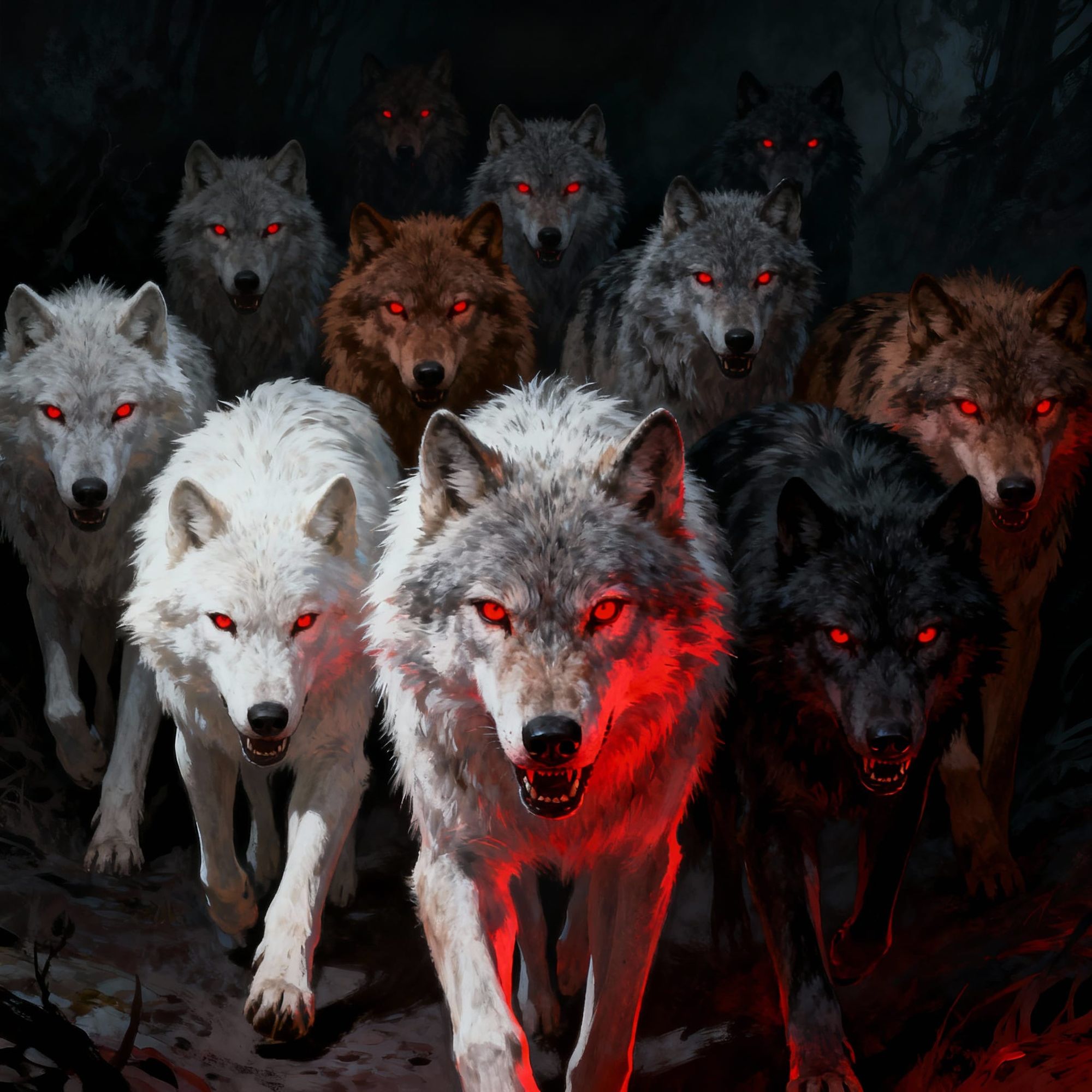 WOLVES WALKING THROUGH STONEHENGE - Start Image 2