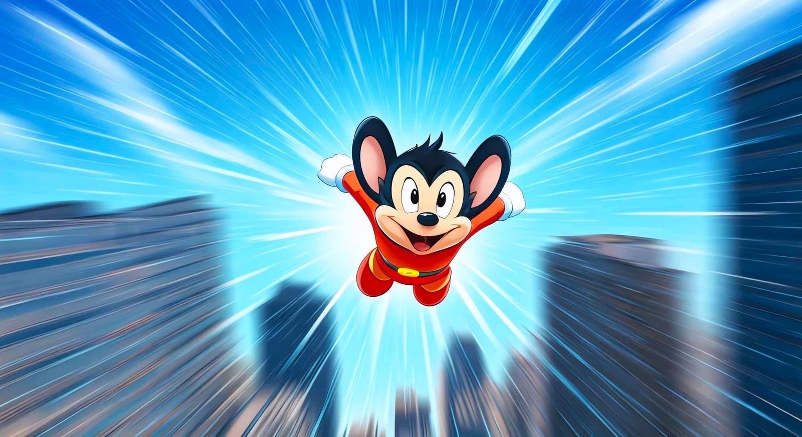 Mighty mouse the TV cartoon.