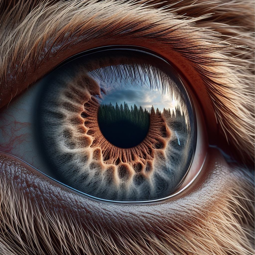 microphotograph macro-telescopic: Brown/Hazel/Grayblue  Griz...