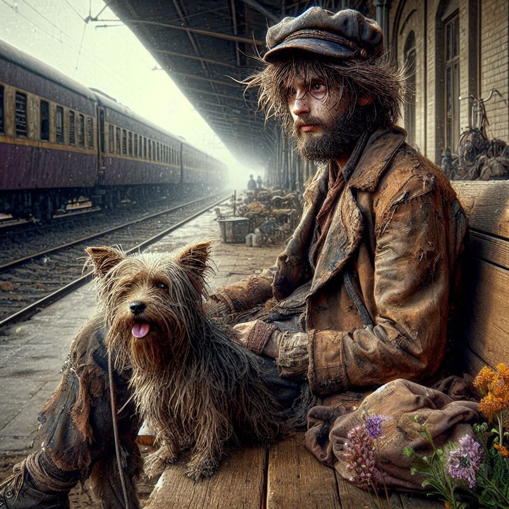 In The Train Station 😁🐶