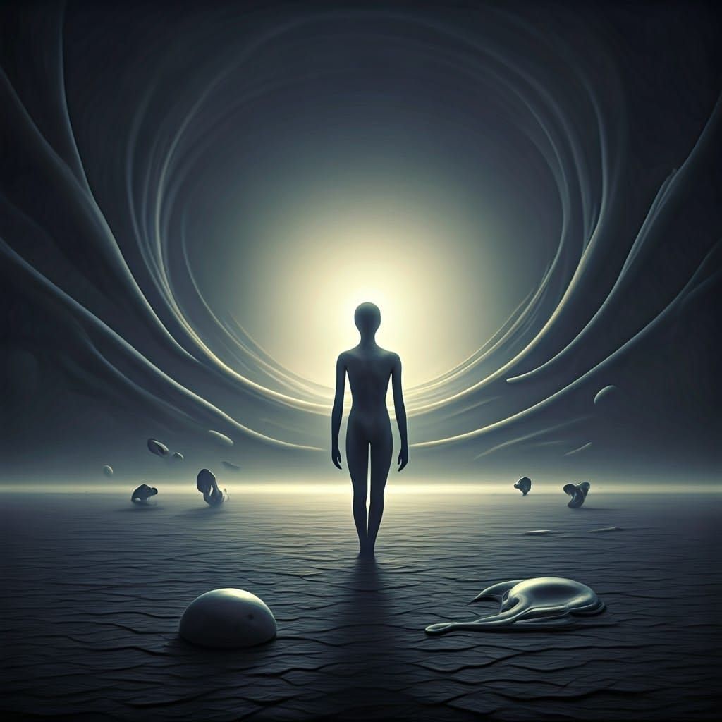 Ethereal Being in a Surrealist Dreamscape